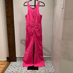 Pink Sleeveless Jumpsuit